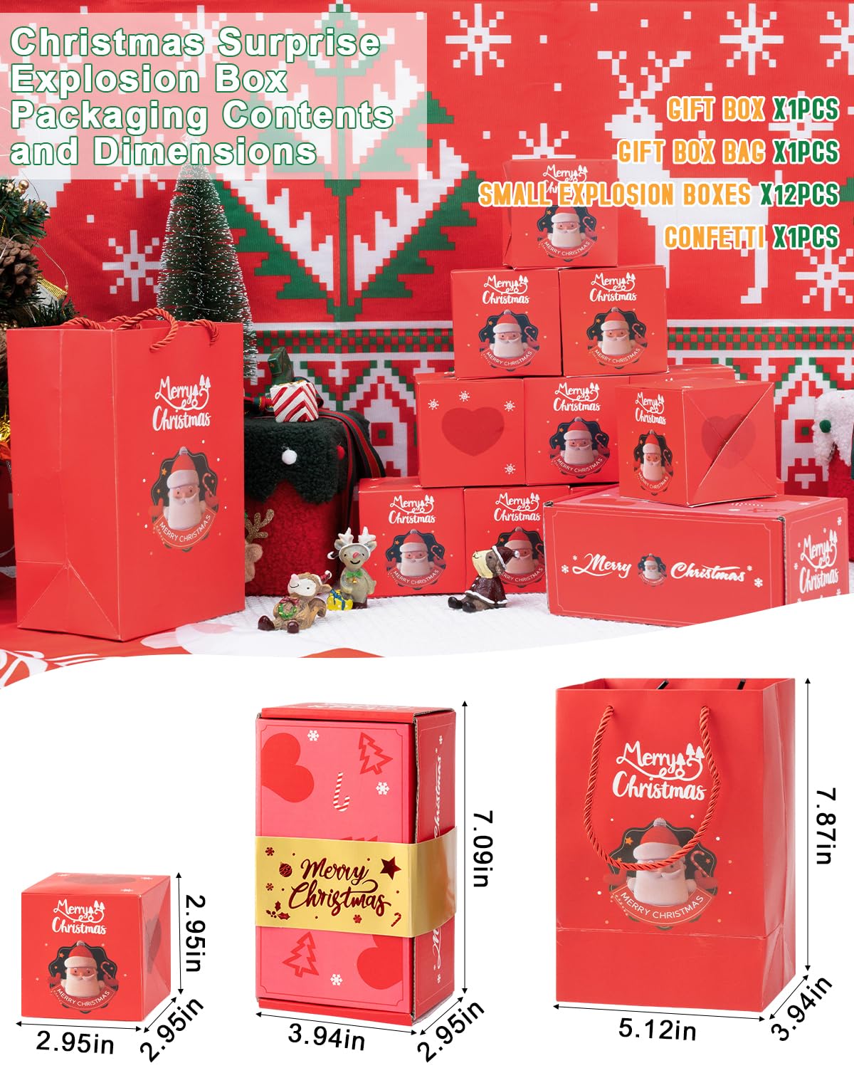 Amazon.com: ASSRECT Exploding Gift Box - Christmas Surprise Box